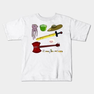 Adventure time - miscelleneous object pattern Vol. 2 Kids T-Shirt